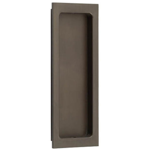 Stylish Rectangular Flush Pull Dark Bronze Doors Door Handle