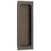 Stylish Rectangular Flush Pull Dark Bronze Doors Door Handle