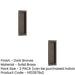 PACK Stylish Rectangular Flush Pull Dark Bronze Doors Door Handle (1)-1