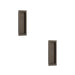 PACK Stylish Rectangular Flush Pull Dark Bronze Doors Door Handle (1)