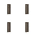 PACK Stylish Rectangular Flush Pull Dark Bronze Doors Door Handle