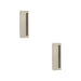 PACK Satin Nickel Rectangular Flush Pull Handle Doors Door Handle (1)