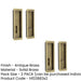 PACK Antique Brass Rectangular Turn Release Privacy Lock Doors Door Handle (1)-1