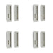 PACK Satin Nickel Rectangular Turn Release Sliding Doors Door Handle