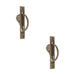 PACK Antique Brass Sliding Door Edge Pull Modern Homes Door Handle (1)