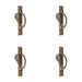 PACK Antique Brass Sliding Door Edge Pull Modern Homes Door Handle