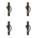 PACK Sleek Dark Bronze Sliding Door Edge Pull Modern Homes Door Handle