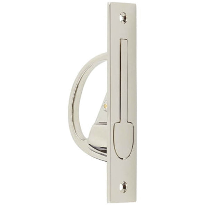 Sleek Polished Nickel Sliding Door Edge Pull Modern Homes Door Handle