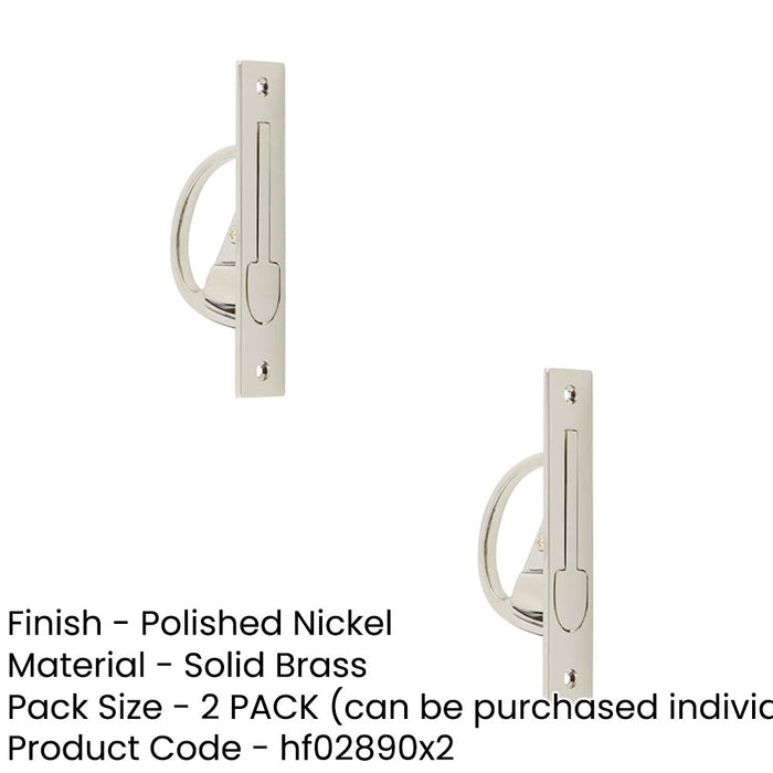 PACK Sleek Polished Nickel Sliding Door Edge Pull Modern Homes Door Handle (1)-1