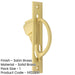 Sleek Satin Brass Sliding Door Edge Pull Modern Homes Door Handle-1