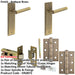Door Handle Latch Antique Brass Premium Rounded Lever Latch Backplate-1