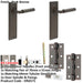 Door Handle Latch Dark Bronze Mitred Premium Rounded Lever Latch Backplate-1