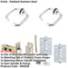 Door Handle Latch Chrome Return Door Lever Round Plain Rose (2)-1