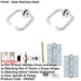 Door Handle Latch Stainless Steel Return Door Lever Round Plain Rose (2)-1
