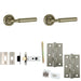 Door Handle Latch Satin Nickel Rounded Premium Rounded Lever Round Recessed Rose