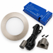 1x 24V Dimmable Aluminium Round Recessed LED Under Cabinet Light and Driver Kit, 3 White Colours