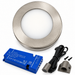 1x 24V Dimmable Aluminium Round Surface Mounted LED Under Cabinet Light and Driver Kit, 3 White Colours