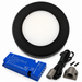 1x 24V Dimmable Black Round Surface Mounted LED Under Cabinet Light and Driver Kit, 3 White Colours