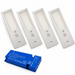 4x 24V Aluminium 175mm Super Slim Rectangle Surface Mounted LED Under Cabinet Light and Driver Kit, 3 White Colours