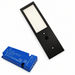 1x 24V Black 175mm Super Slim Rectangle Surface Mounted LED Under Cabinet Light and Driver Kit, 3 White Colours