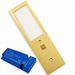 1x 24V Brass 175mm Super Slim Rectangle Surface Mounted LED Under Cabinet Light and Driver Kit, 3 White Colours