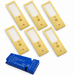 6x 24V Brass 175mm Super Slim Rectangle Surface Mounted LED Under Cabinet Light and Driver Kit, 3 White Colours