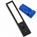 1x 24V Black 200mm Super Slim Rectangle Surface Mounted LED Under Cabinet Light and Driver Kit, 3 White Colours