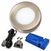 1x 24V Dimmable Aluminium Round Surface Mounted LED Under Cabinet Light and Driver Kit, Natural White 4000K