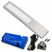 1x 24V Dimmable Aluminium 200mm Super Slim Rectangle Surface Mounted LED Under Cabinet Light and Driver Kit, Warm White 3000K