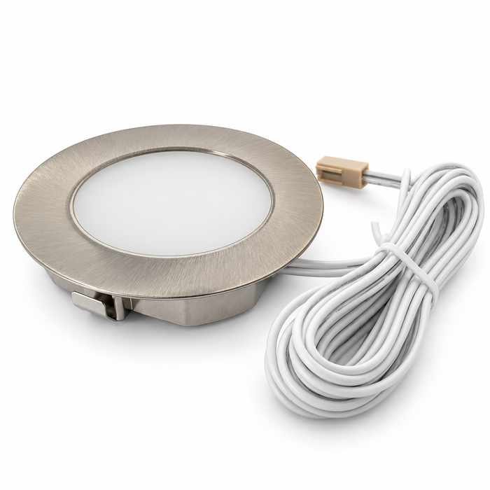 Aluminium Round Recessed LED Under Cabinet Light detail
