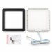 Black Low Profile Square Surface Mounted LED Under Cabinet Light detail