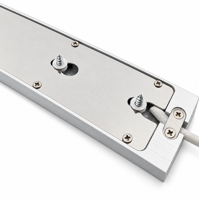 Aluminium 200mm Super Slim Rectangle Surface Mounted LED Under Cabinet Light detail