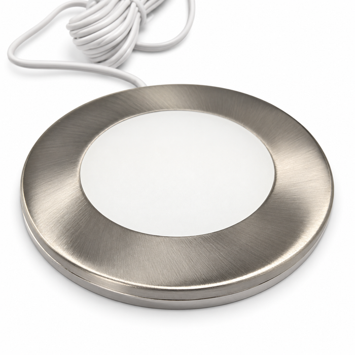 Aluminium Super Slim Round Surface Mounted LED Under Cabinet Light detail