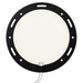 Black Super Slim Round Surface Mounted LED Under Cabinet Light detail