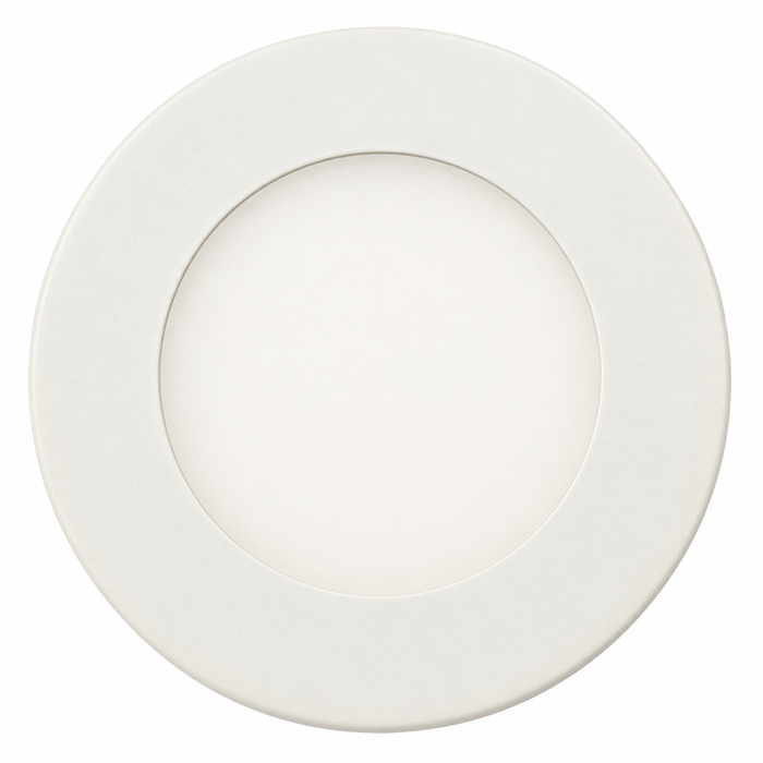 White Super Slim Round Surface Mounted LED Under Cabinet Light detail