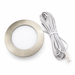 Aluminium round recessed LED under cabinet light detail