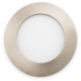 Aluminium round recessed LED under cabinet light detail