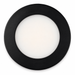 Black Round Recessed LED Under Cabinet Light detail