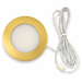 Brass Round Recessed LED Under Cabinet Light detail