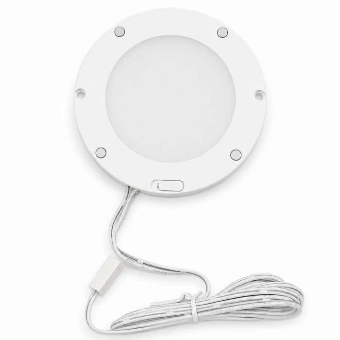 Aluminium Super Slim Round Surface Mounted LED Under Cabinet Light detail