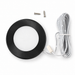 Black Super Slim Round Surface Mounted LED Under Cabinet Light detail