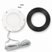 Black Super Slim Round Surface Mounted LED Under Cabinet Light detail