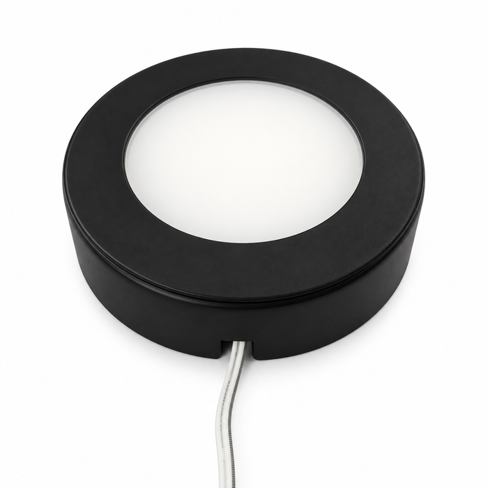 Black Round Surface Mounted LED Under Cabinet Light detail