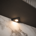 Black Triangle Surface Mounted LED Under Cabinet Light installed beneath kitchen cabinets