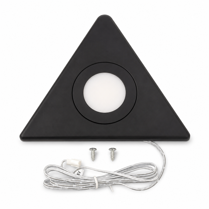 Black Triangle Surface Mounted LED Under Cabinet Light detail
