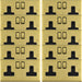10 PACK 2 Gang Double UK Plug Socket SATIN BRASS & BLACK 13A Switched Mains Wall Power Outlet