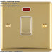 2 PACK 1 Gang 20A DP Single Switch & Neon Power Indictor POLISHED BRASS & White Trim