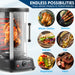 21L Vertical Rotisserie Grill Oven 1500W - Kebab Maker Gyros Skewers Roasting - LoopsDirect