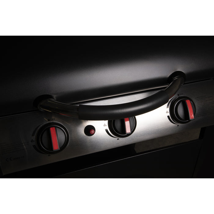 3 Burner Gas BBQ Grill & Cover Set - Ignition Portable Garden Cooking Easy Clean - LoopsDirect