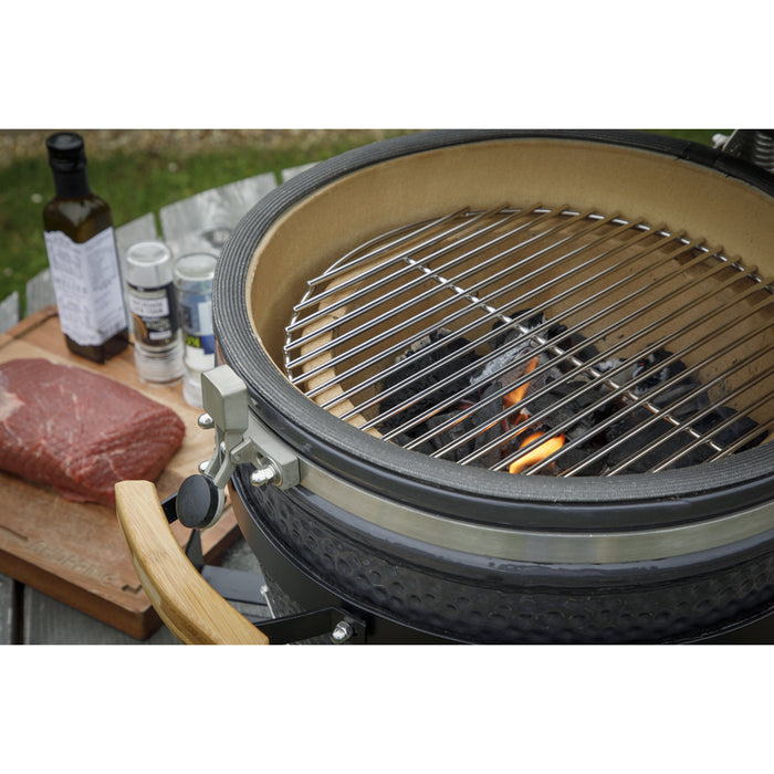 40cm Ceramic Kamado Egg BBQ Grill Smoker & Accessories Set Charcoal & Wood Pizza